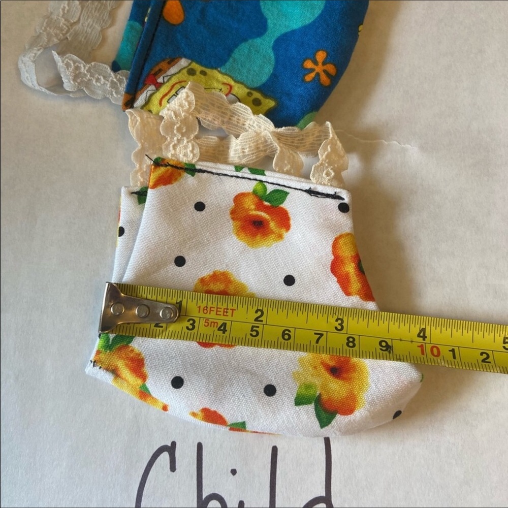 Adult Face Mask π· Yellow Orange Flowers π - Picture 7 of 9